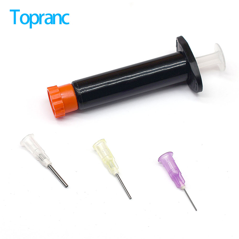 Fishing Equipment Gear - 2Sets Black UV Resin Dispensing Syringe