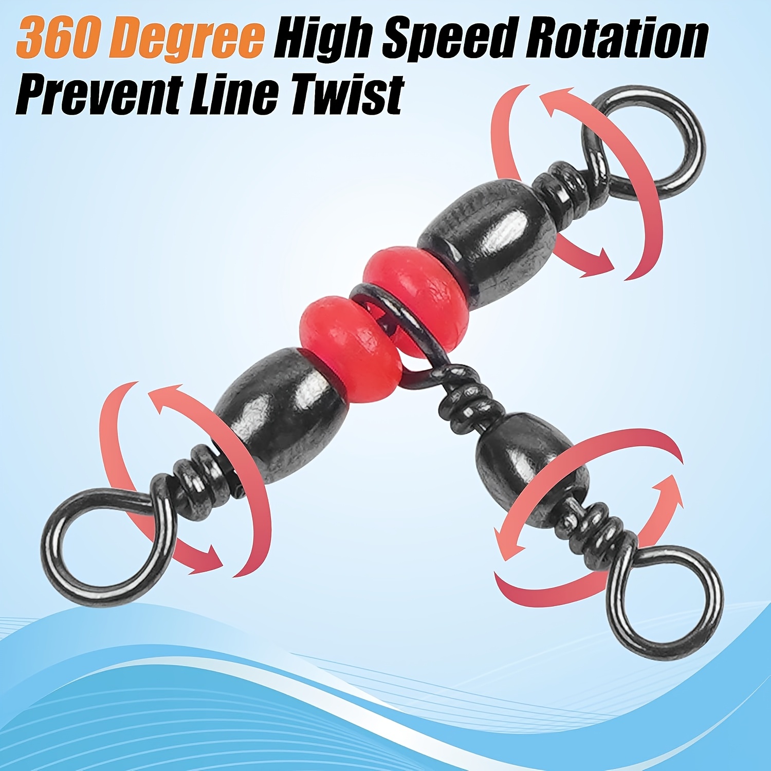 3 Three Way Swivels,Triple Swi - đánh giá và giá Fishing Equipment Set