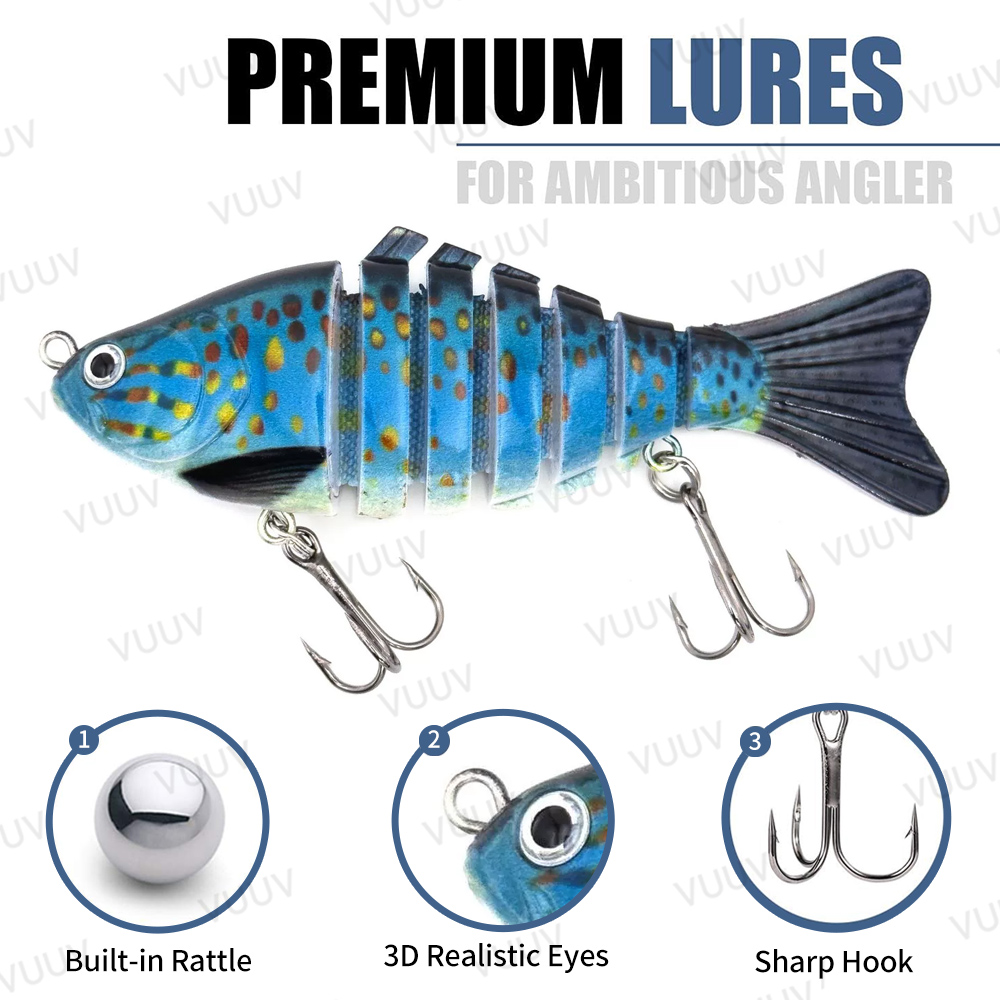 10 pcs Multi-Joint Swimbait Fi - đánh giá và giá Fishing Equipment Set