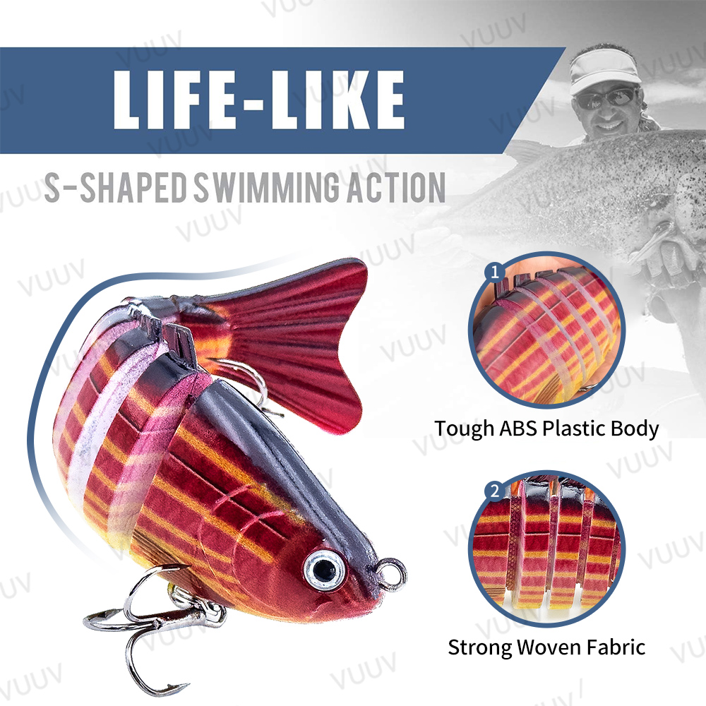10 pcs Multi-Joint Swimbait Fi - đánh giá và giá Fishing Equipment Set
