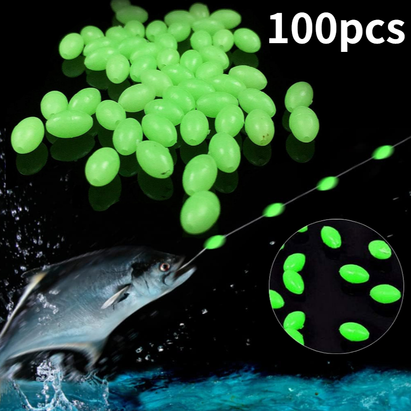 100pcs/lot Oval Night Luminous - đánh giá và giá Night Float Fishing