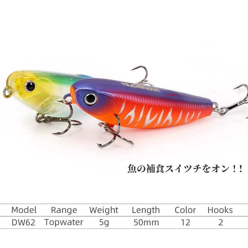TSURINOYA Topwater Mồi Dụ Cá D - đánh giá và giá Fishing Equipment Deals