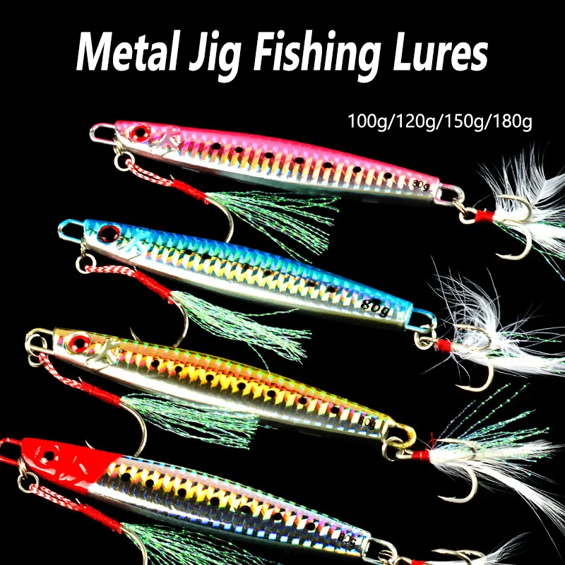 Metal Jig 100g 120g 150g 180g  - đánh giá và giá Fishing Equipment Deals