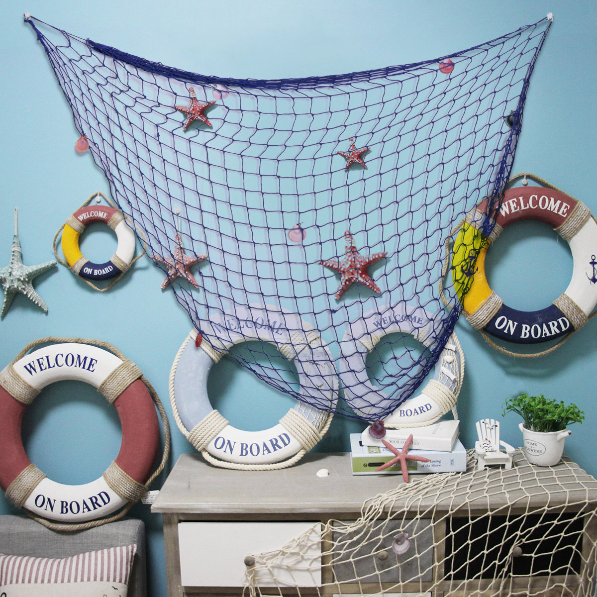 Coastal-themed Event Decor Pho - đánh giá và giá Fishing Net