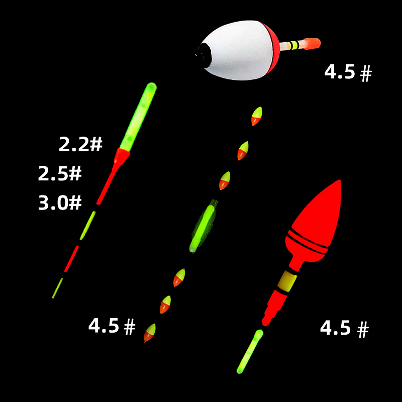 10/50 Cái/lốc 2.2-4.5Mm Ánh Sá - đánh giá và giá Night Float Fishing