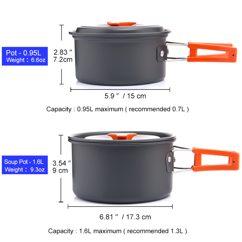 Widesea Camping Outdoor Cookwa - đánh giá và giá Fishing Equipment Set