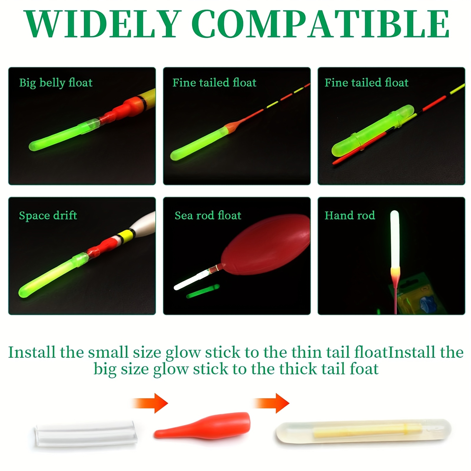 100PCS Professional Fishing Gl - đánh giá và giá Night Float Fishing