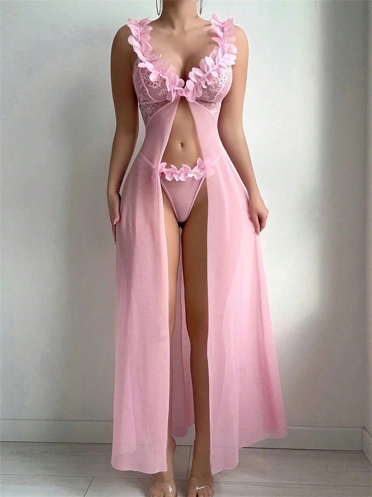 Pink Floral Sexy Nighties Wome - đánh giá và giá Waders